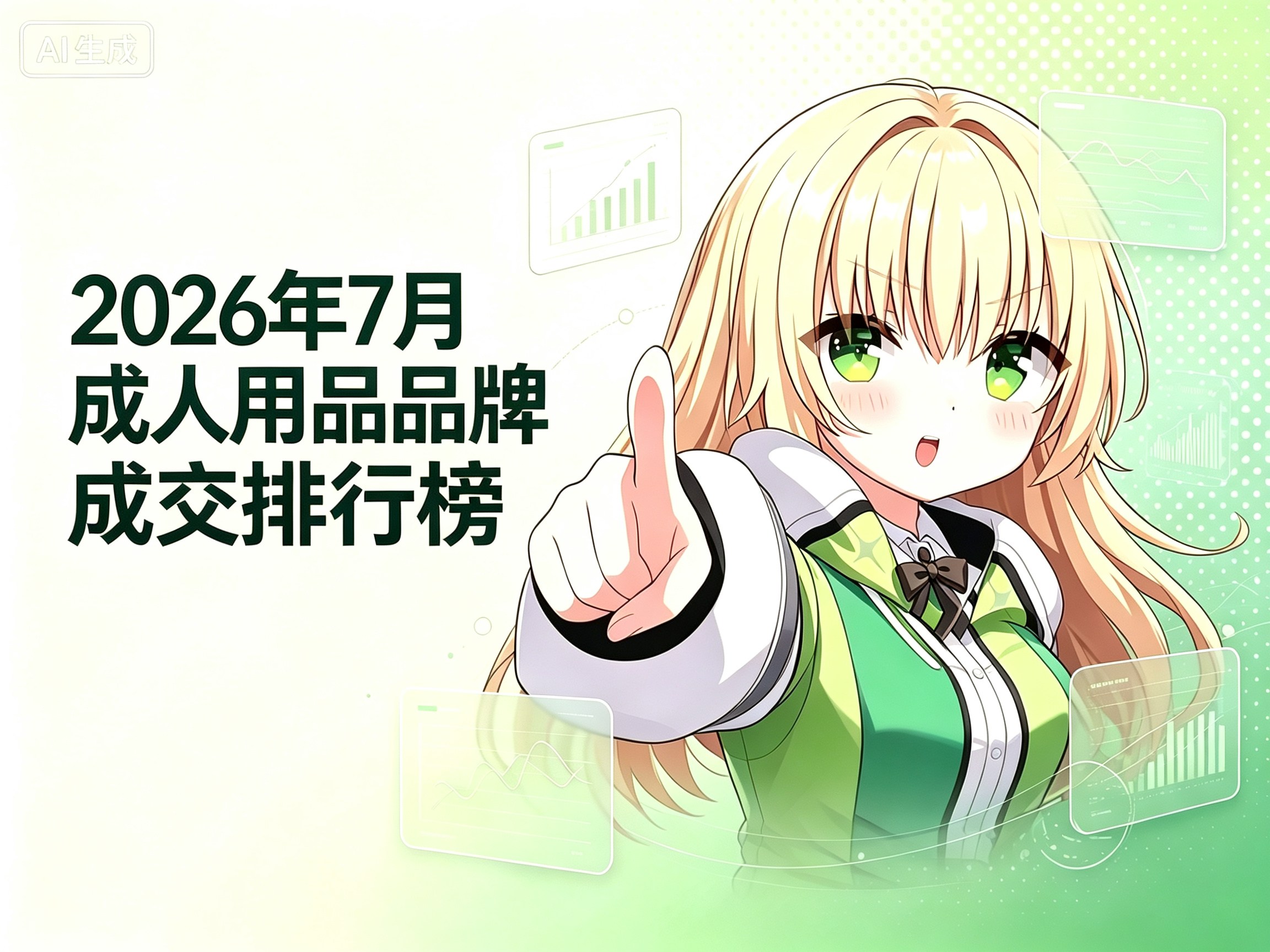 2026年7月成人用品品牌成交排行榜